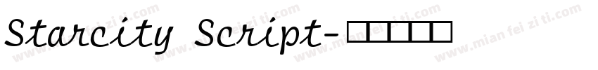 Starcity Script字体转换